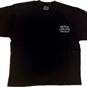 NEW! Michaell Collins Irish whiskey men’s black t-shirt black cotton small NOS